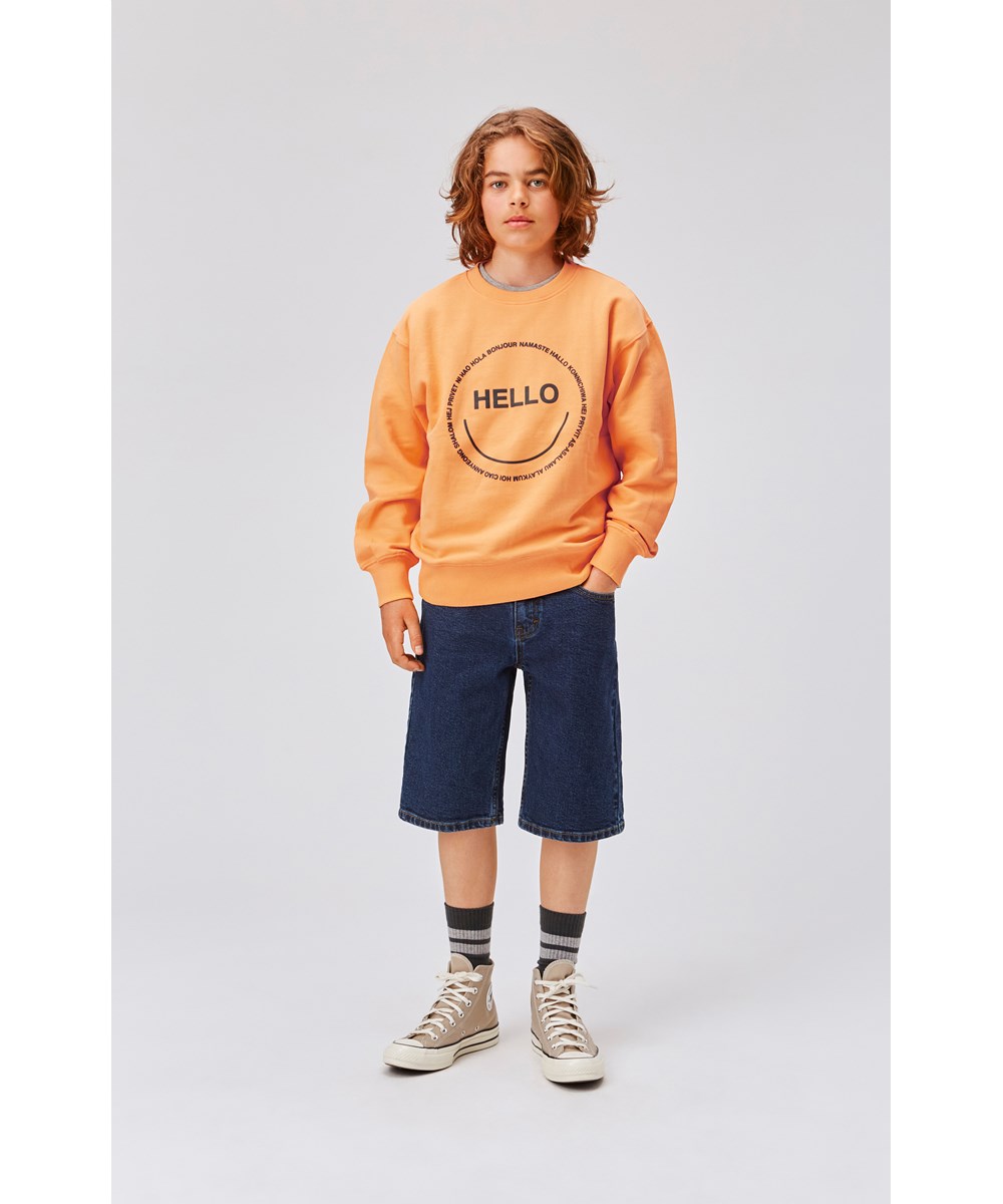 Adrik - Vintage Denim - Mørkeblå denim shorts med stretch