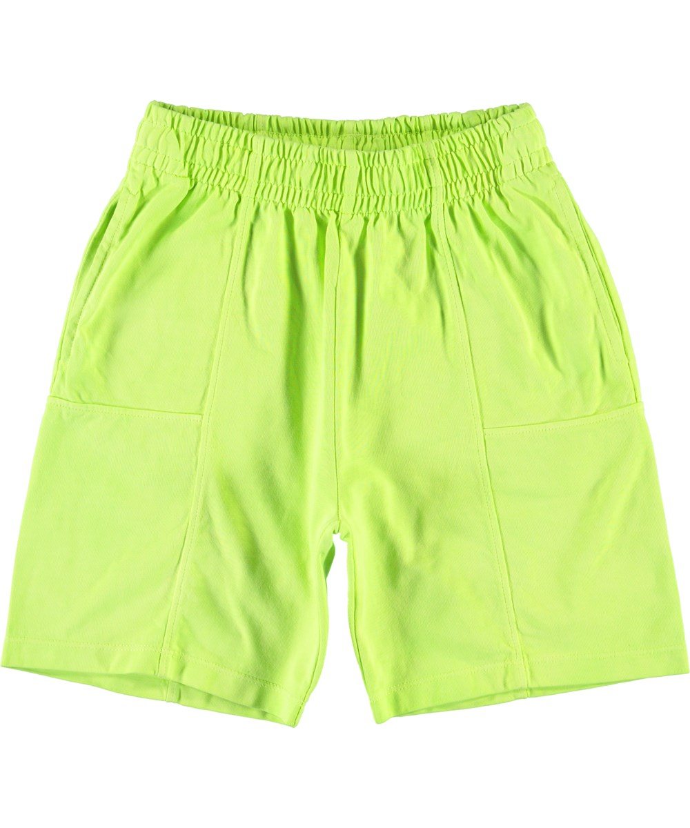 Alden - Neon Yellow - Neon sweat shorts