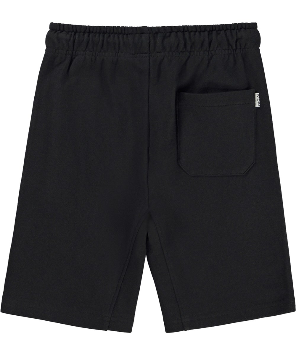 Aliases - Black - Sorte økologiske jogging shorts