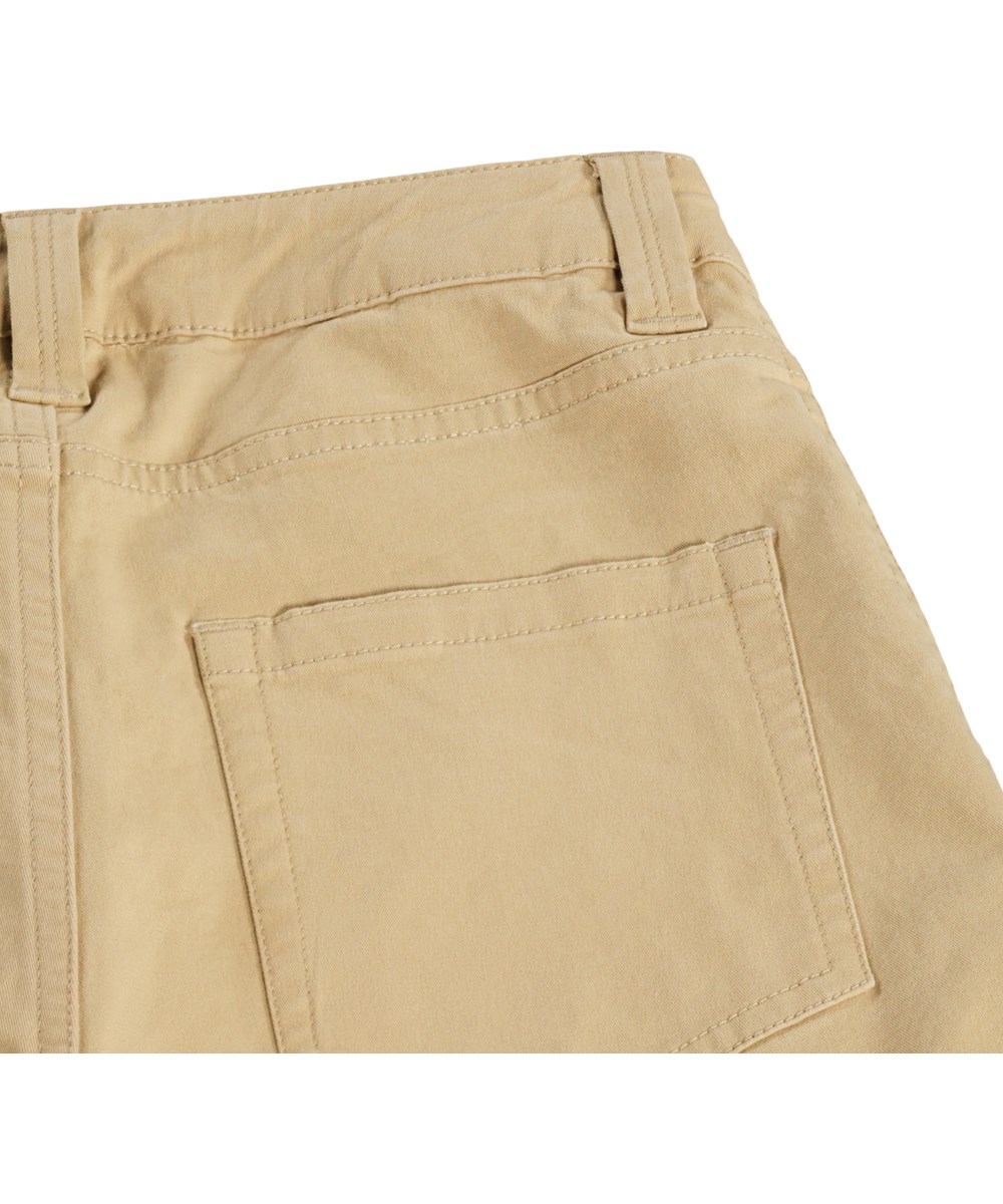 Alt - Desert - Beige shorts i bomuld med store cargolommer til børn