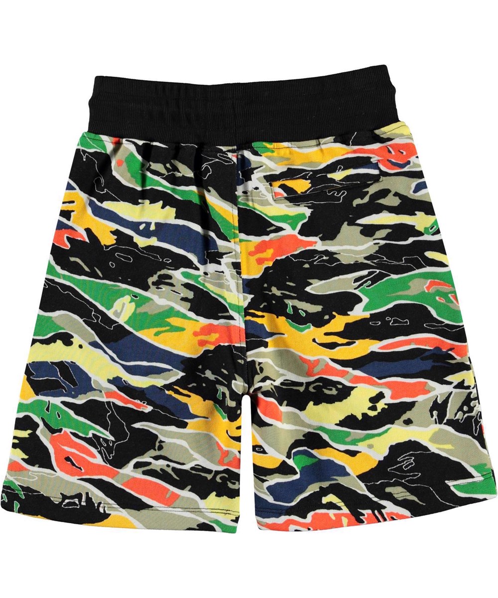 Alw - Colour Camo - Multi farvet camouflage sweat shorts.