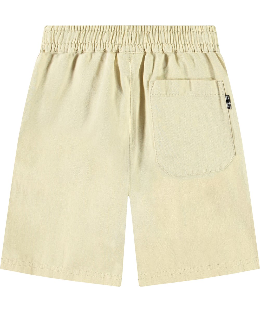 Amal - Alabaster - Beige shorts i hør til børn.