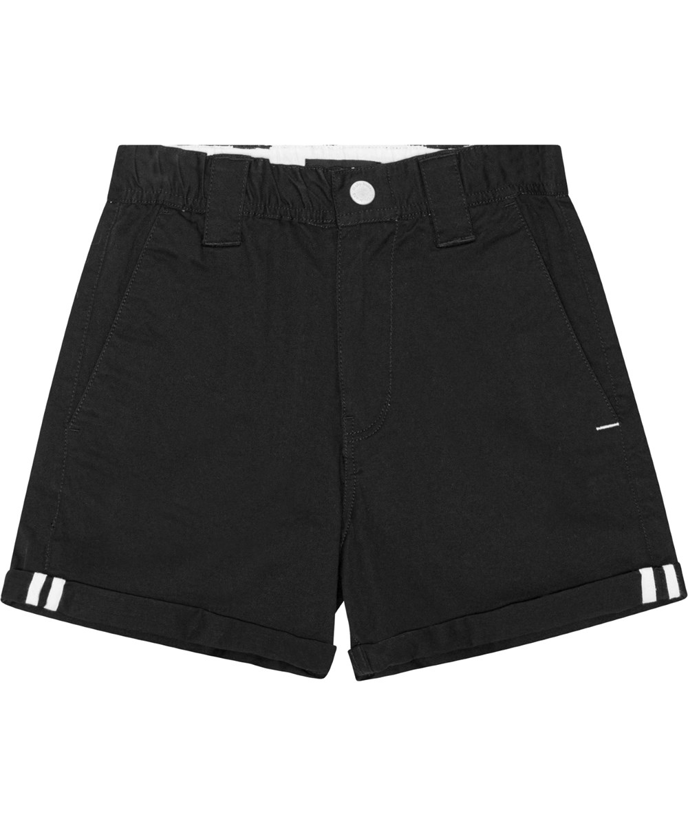 Ashby - Black - Sorte chino shorts