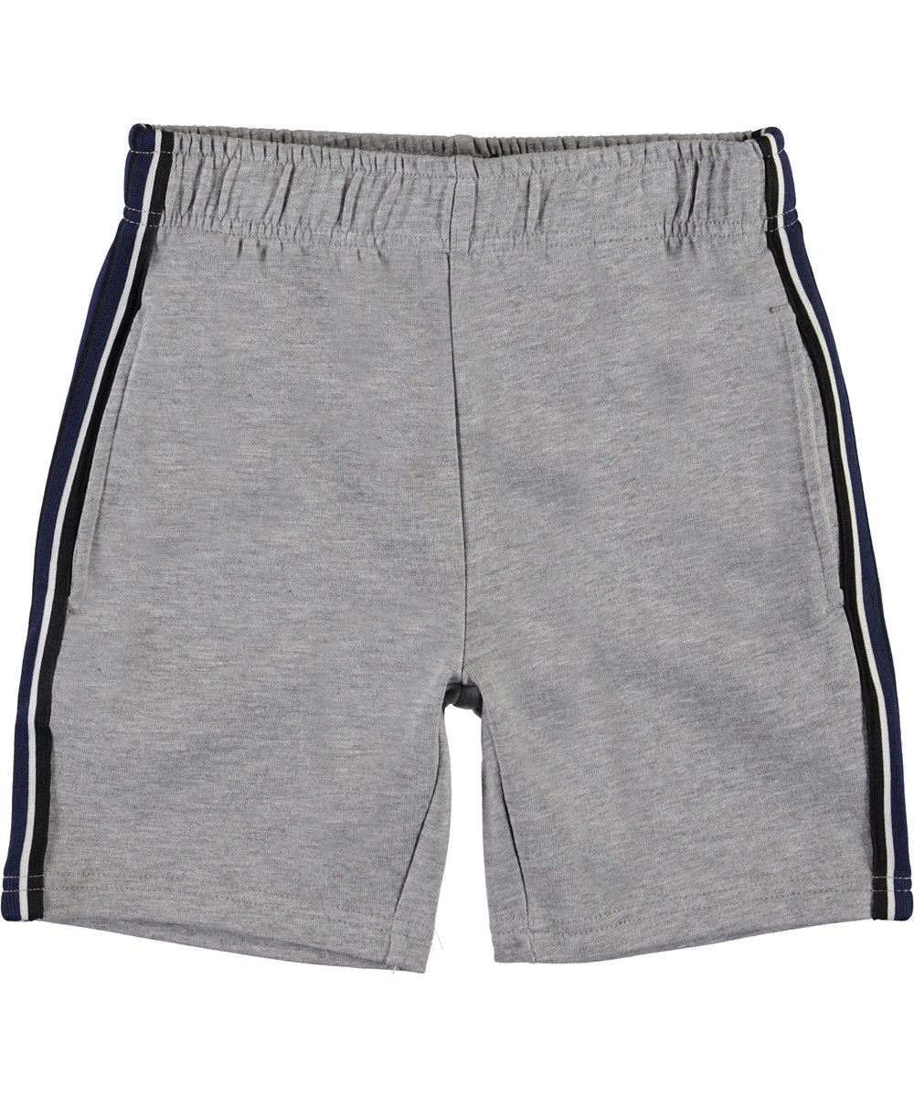 Axon - Grey Melange - Økologisk grå sweatshorts