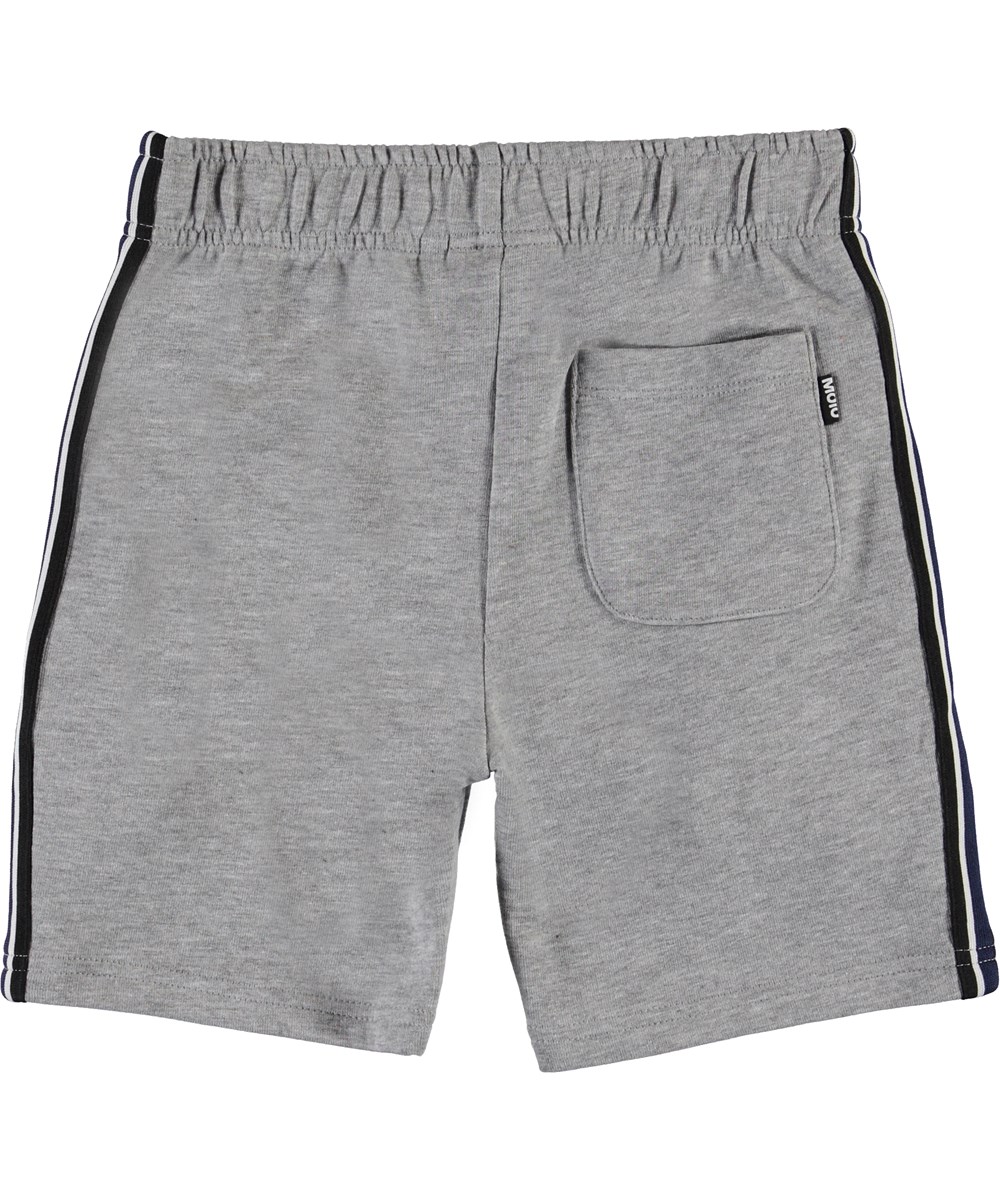 Axon - Grey Melange - Økologisk grå sweatshorts