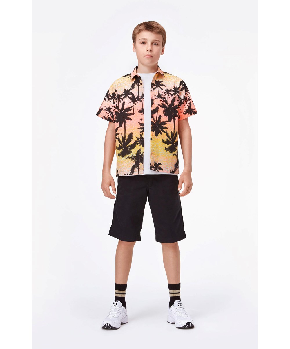 Rass - Sunset Palms - Kortærmet skjorte med palme print