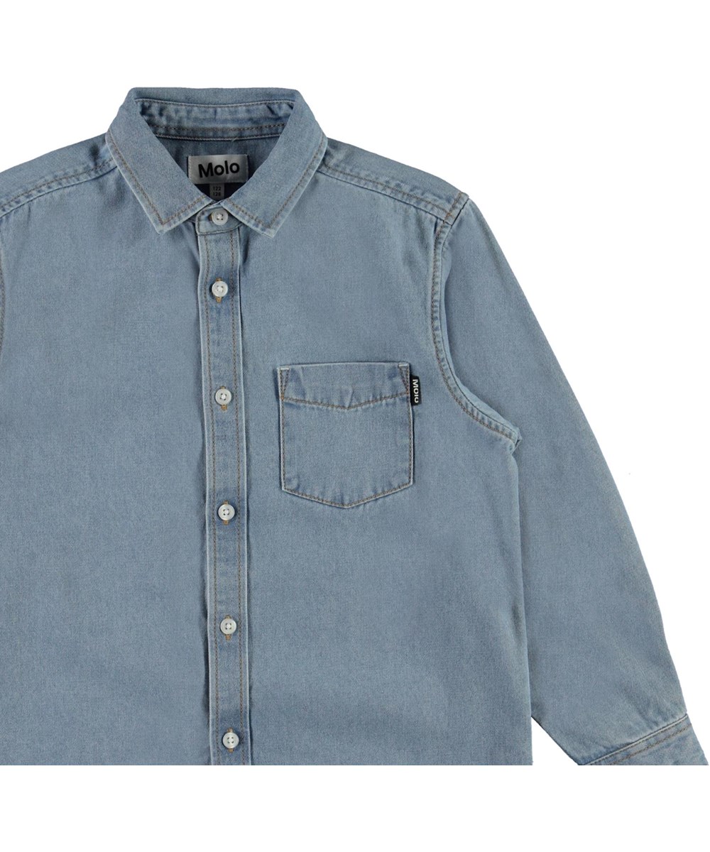 Reenoz - Light Blue Denim - Lys denim skjorte