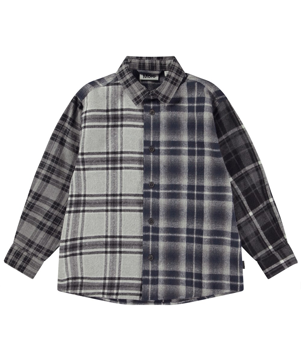 Remon - Flannel  Mix - Flannelskjorte med forskellige tern