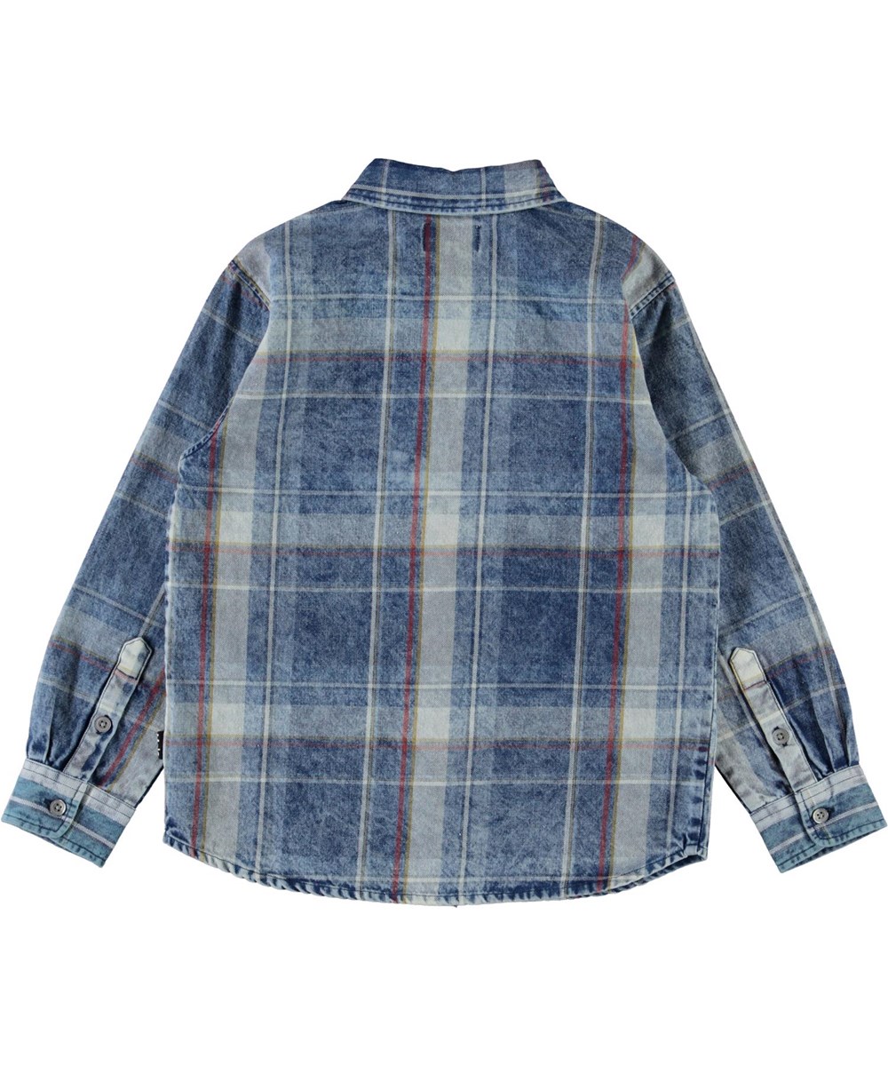 Russy - Indigo Check - Blå ternet skjorte