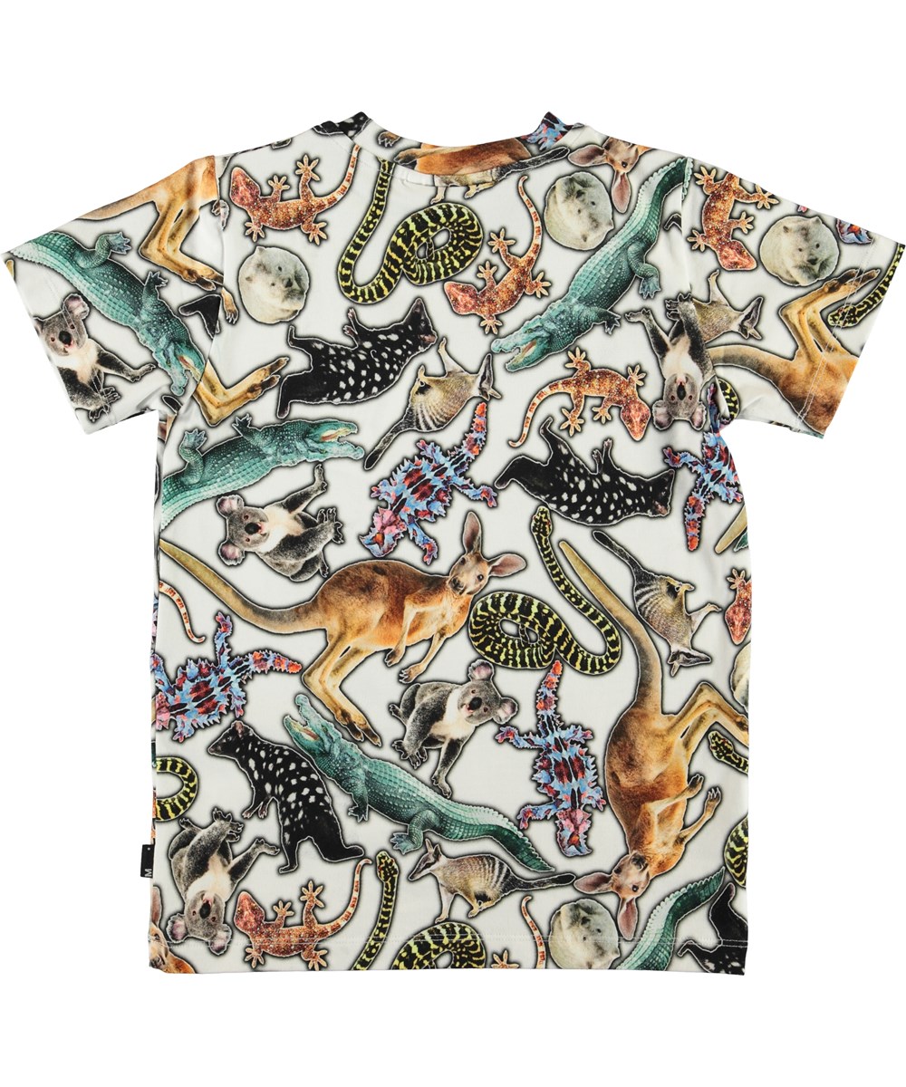 Ralphie - Australian Animals - Hvid t-shirt med print af dyr