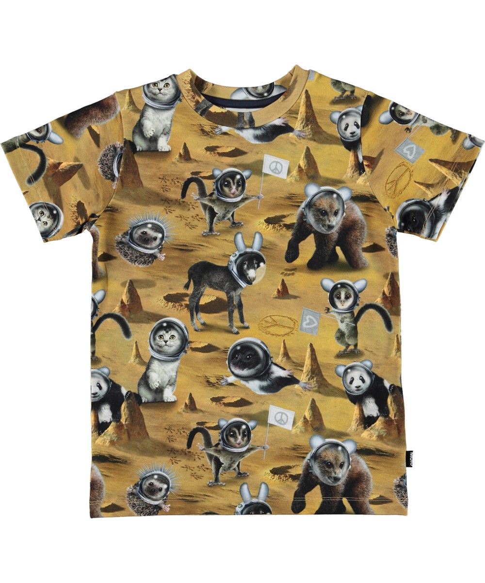 Ralphie - Kawaii Space - Økologisk t-shirt med dyr i rummet