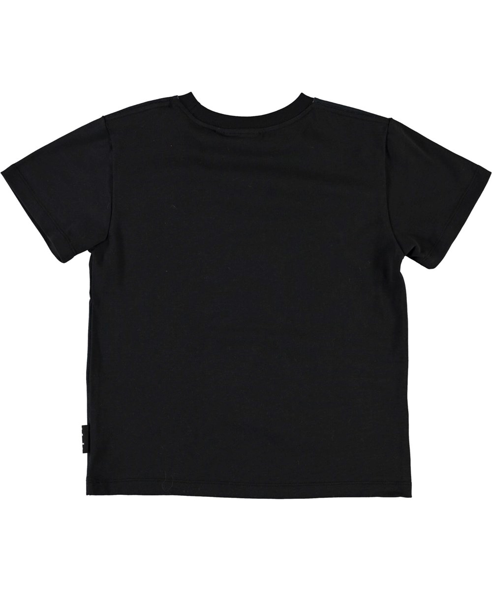 Rame - Green Car - Økologisk sort t-shirt med grøn bil
