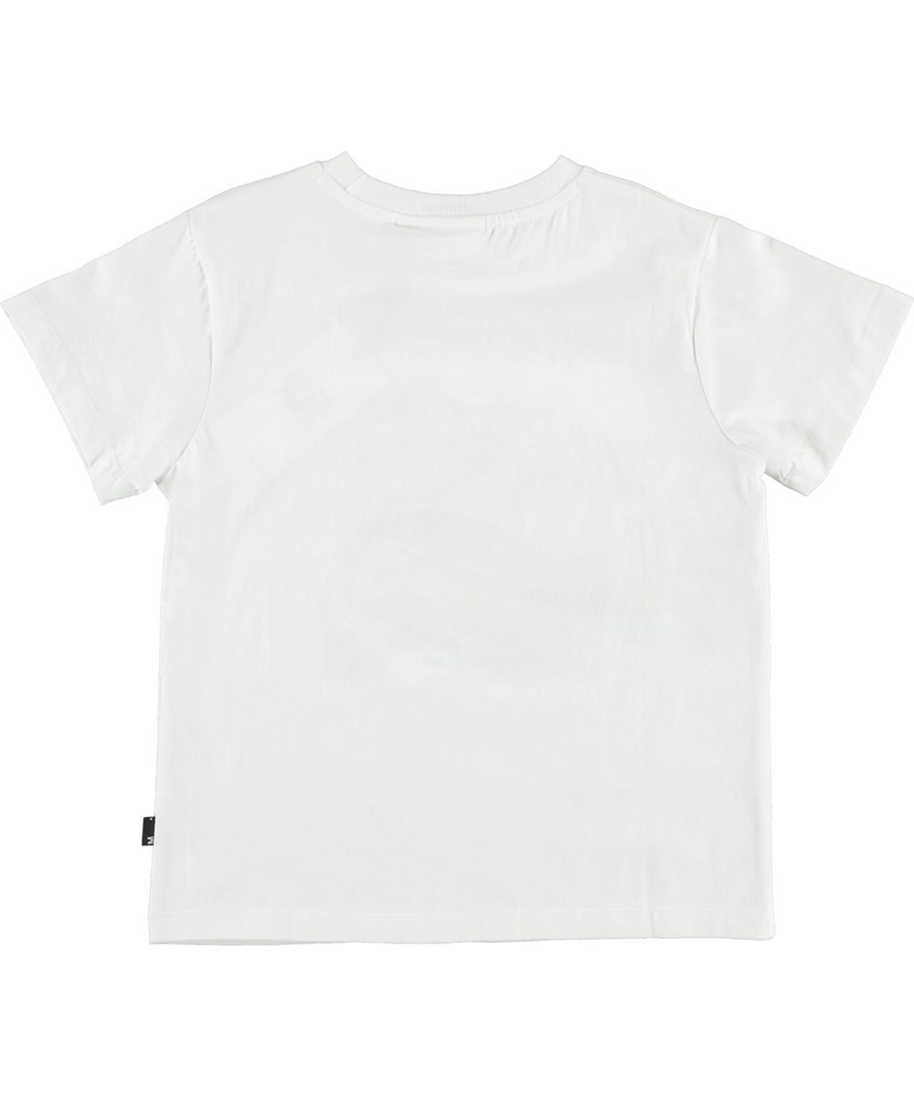 Rame - Zoom In White - Økologisk hvid t-shirt speedbåd
