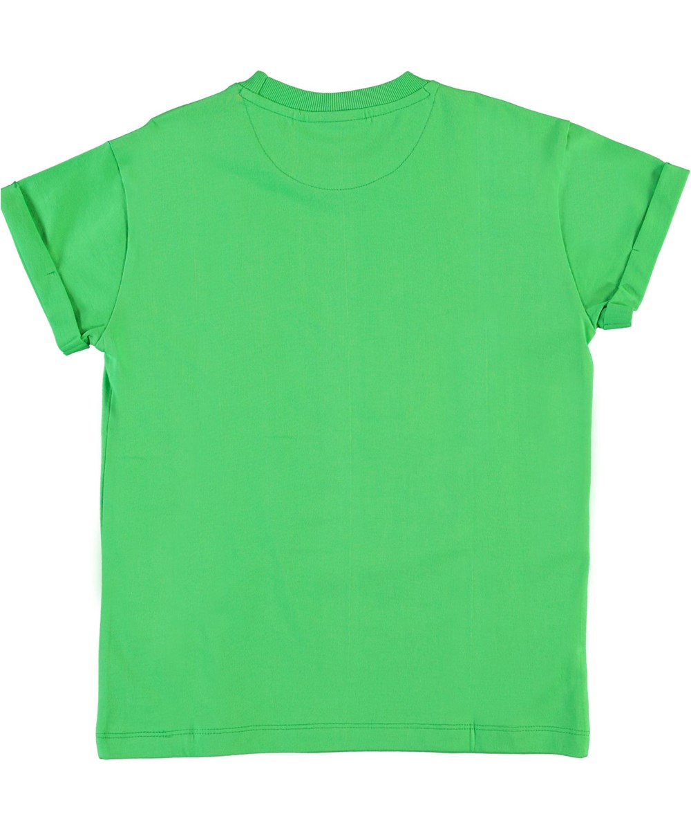 Randon - Scuba Green - Økologisk grøn t-shirt med palmer