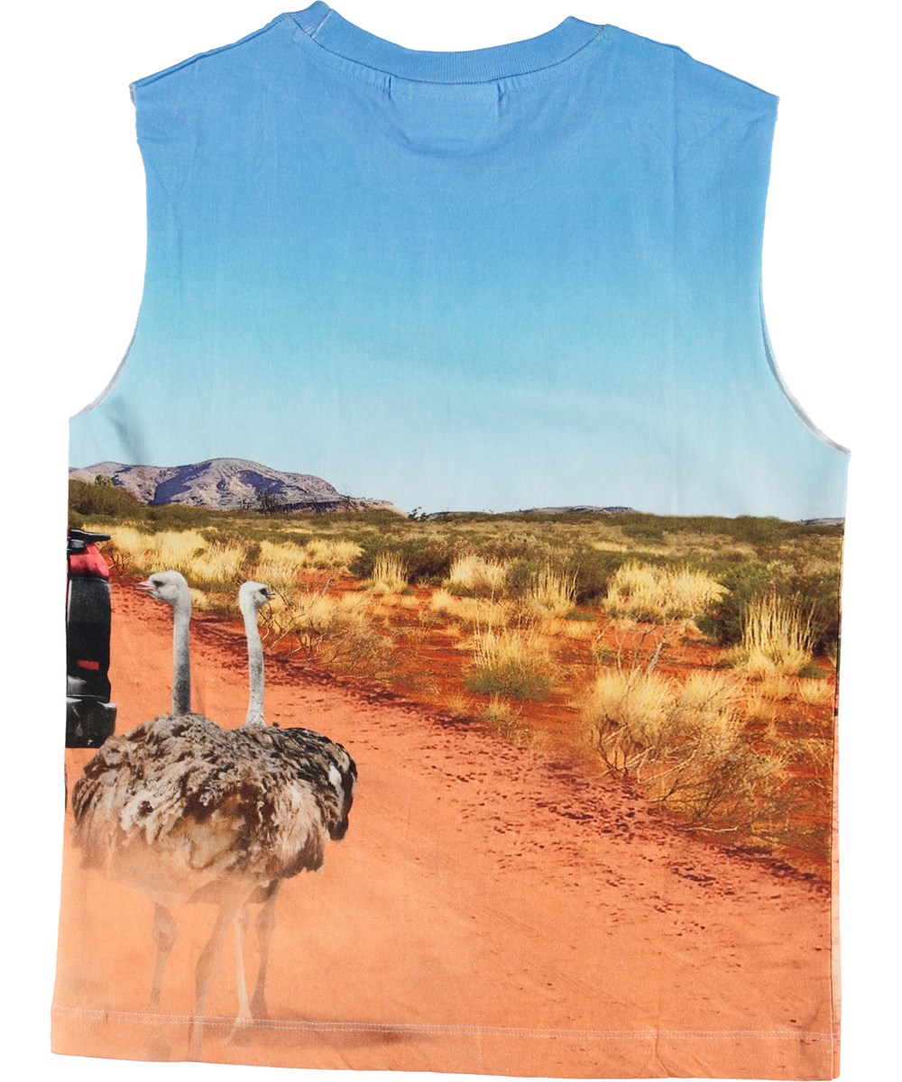 Ray - In The Bush - Tanktop med strudse og hunde
