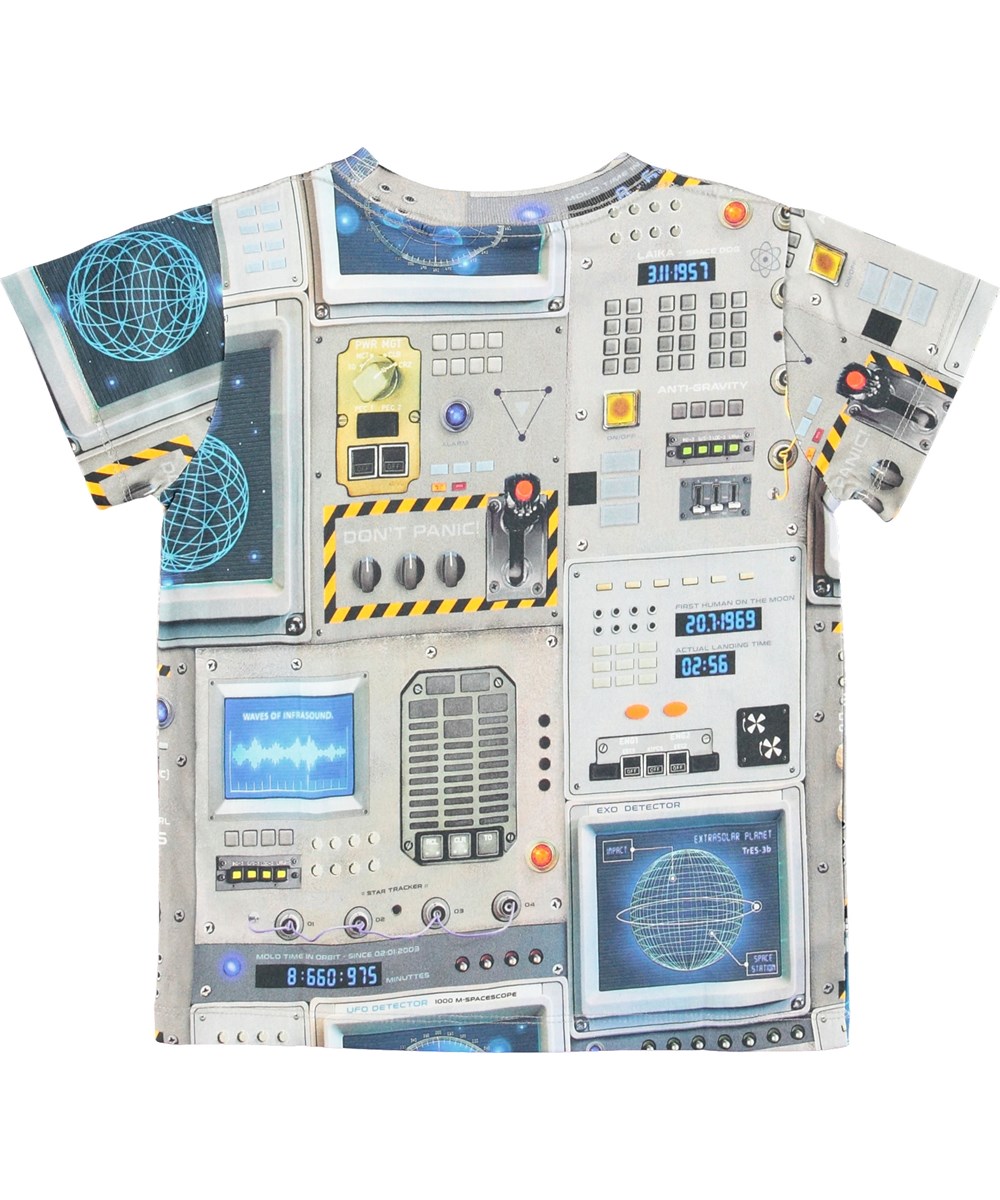 Raymont - Space Navigation - Grå t-shirt med print af cockpit.