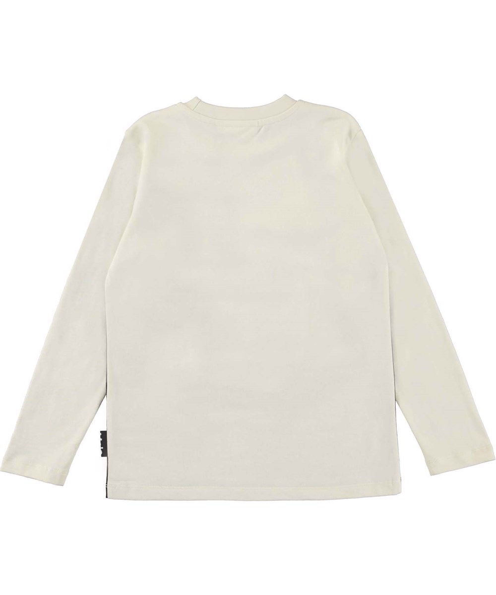 Reif - Hello Dino - Langærmet t-shirt i økologisk bomuld i dinosaur computer gamer printet "Hello Dino".