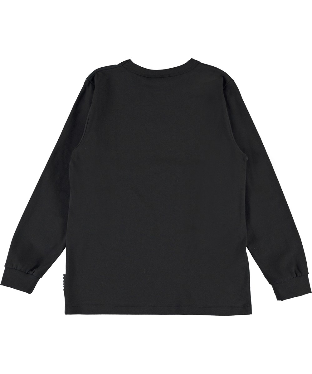 Rez - Moonlight Animals - Økologisk sort bluse med dyr