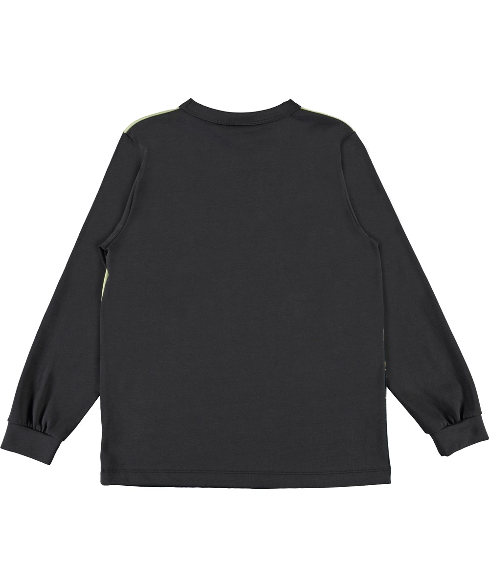 Rez - Sunset Skater - Økologisk grå bluse med skater