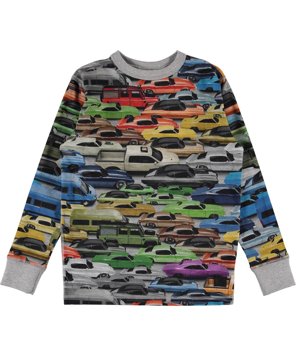 Rill - Cars - Langærmet bluse med bil print
