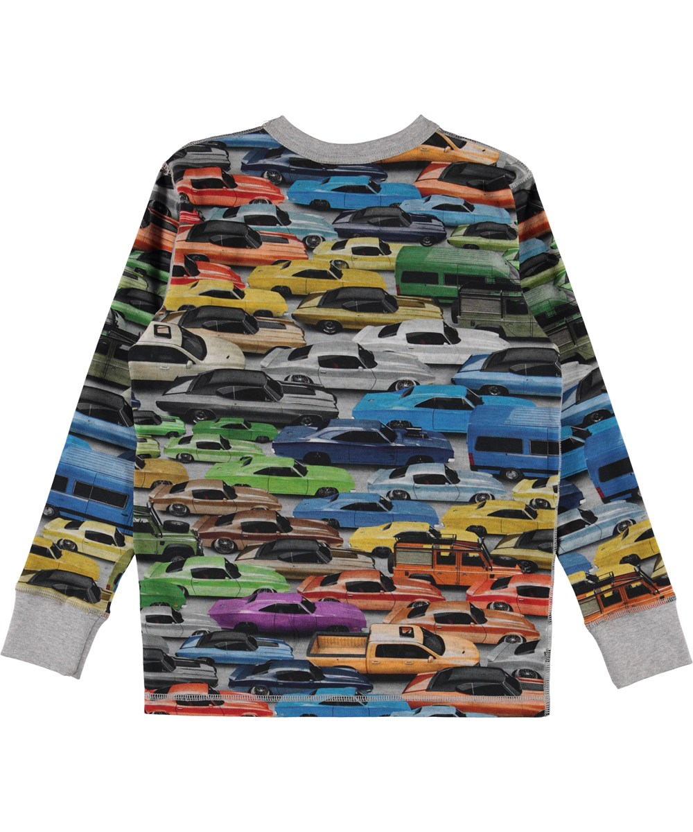 Rill - Cars - Langærmet bluse med bil print