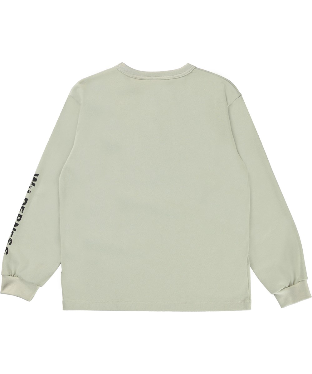 Rin - Wild Climber - Økologsisk beige bluse med bjergbestiger