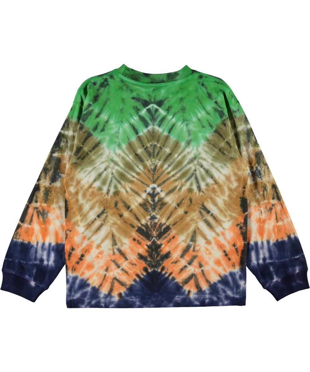 Rin - Zigzag Dye - Tie-dye zigzag print bluse