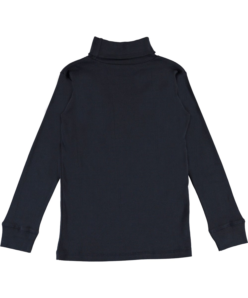 Rip - Dark Navy - Økologisk mørkeblå rullekrave
