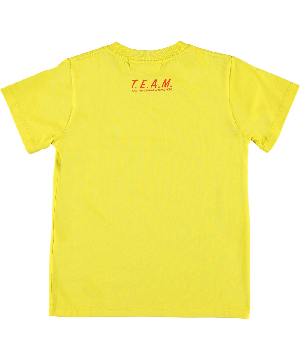 Road - Lemon - Gul t-shirt med team print