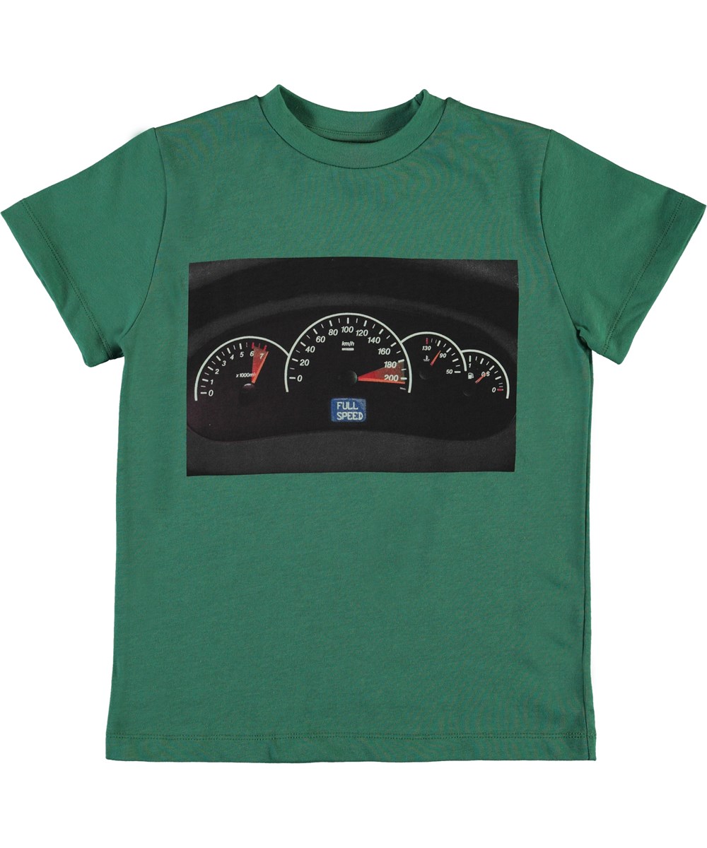 Road - Moonlight Leaf - Økologisk grøn t-shirt 