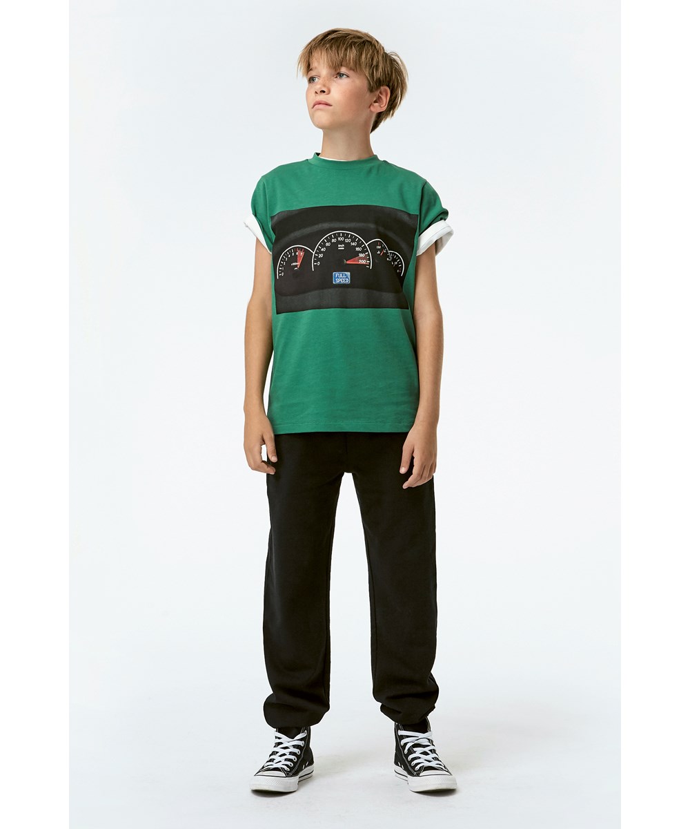 Road - Moonlight Leaf - Økologisk grøn t-shirt 