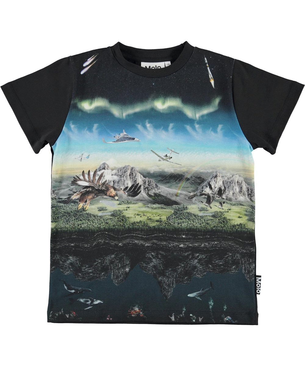 Road - Entirety - Økologisk t-shirt med fly og ørne