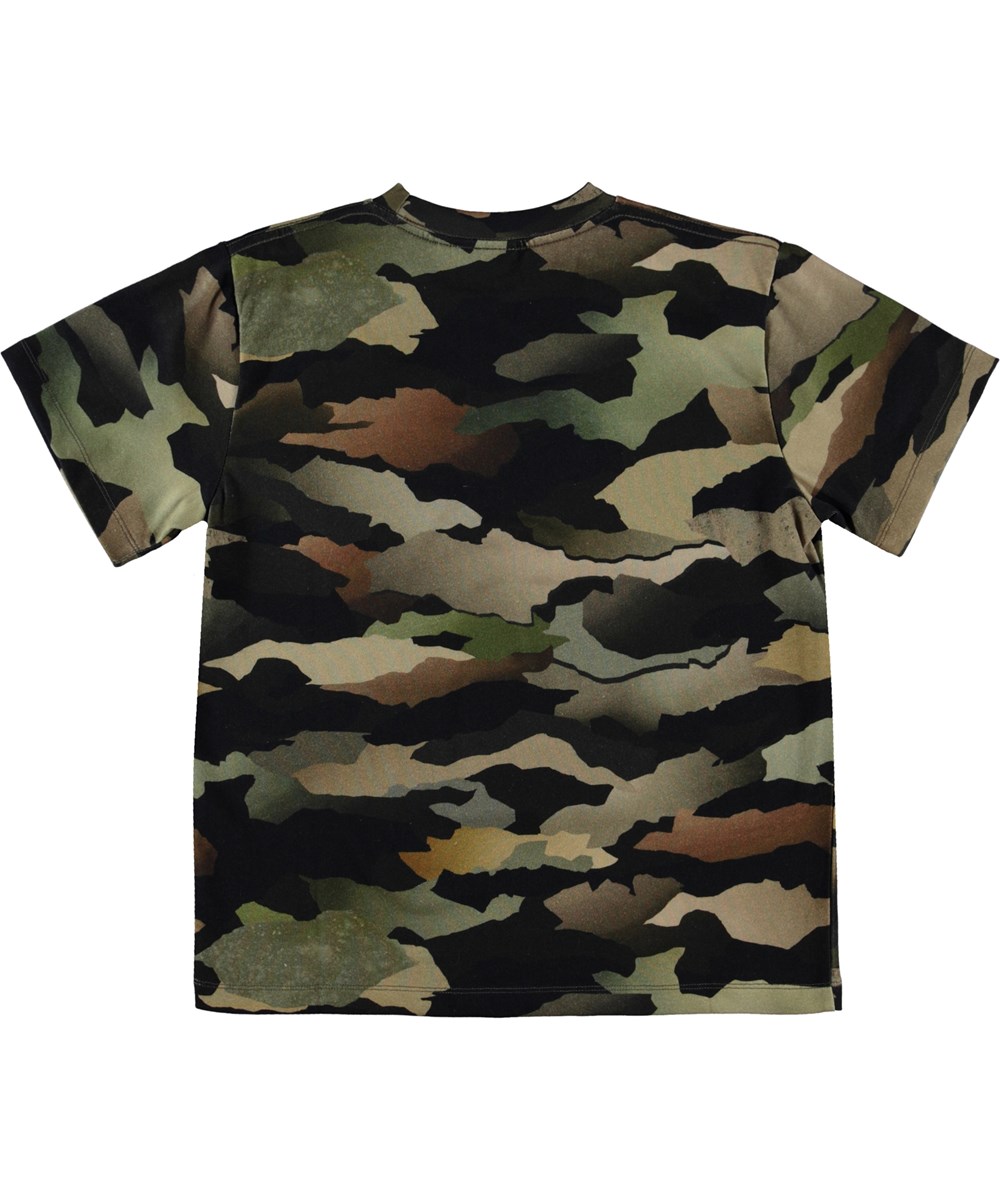 Rod - Blue Camo - Økologisk camouflage t-shirt
