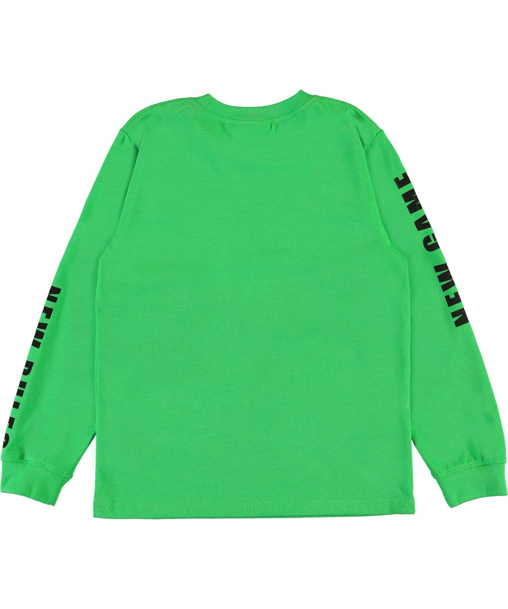 Rogert - Future Green - Økologisk grøn bluse med skater print