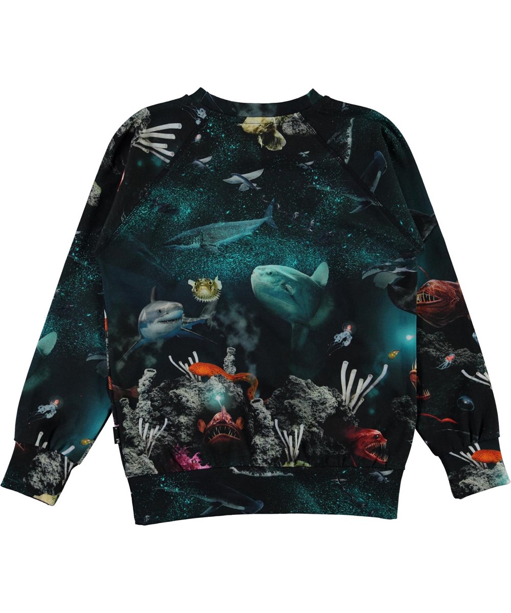 Romeo - Deep Sea - Økologisk bluse med hav print