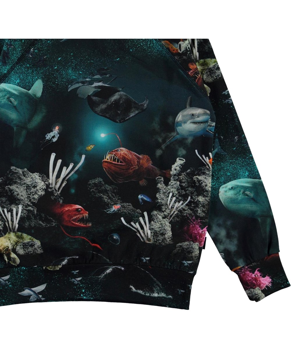 Romeo - Deep Sea - Økologisk bluse med hav print
