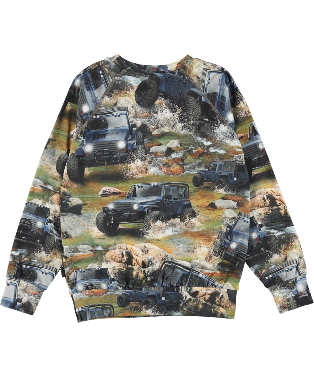 Romeo - Jeeps - Økologisk bluse med jeep print