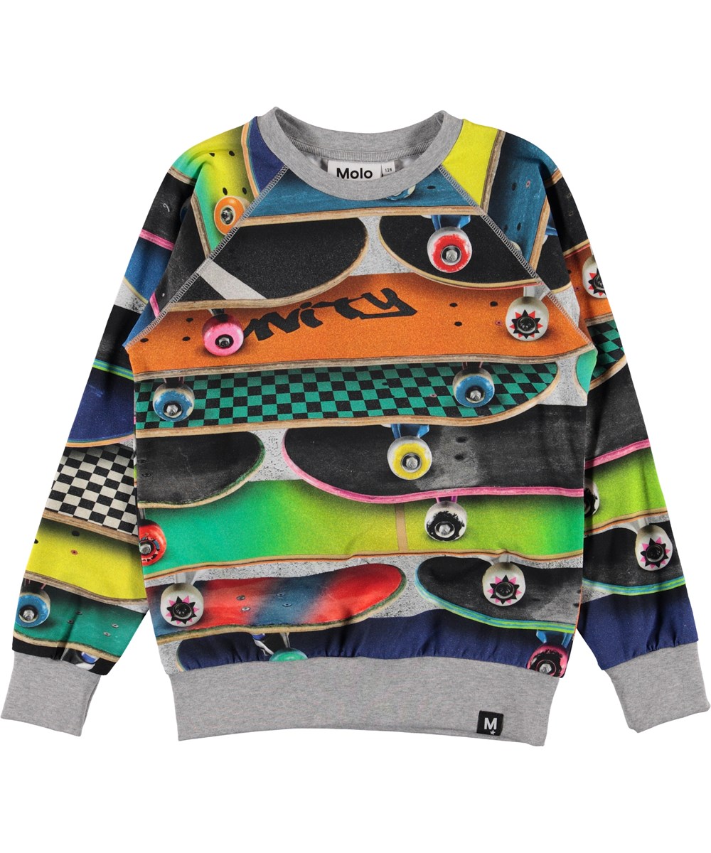 Romeo - Skateboards - Bluse med skateboard print.