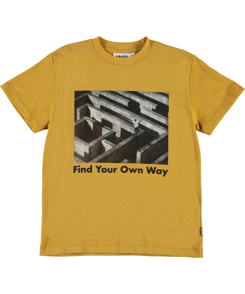 Roxo - Ancient Gold - Økologisk find your way t-shirt