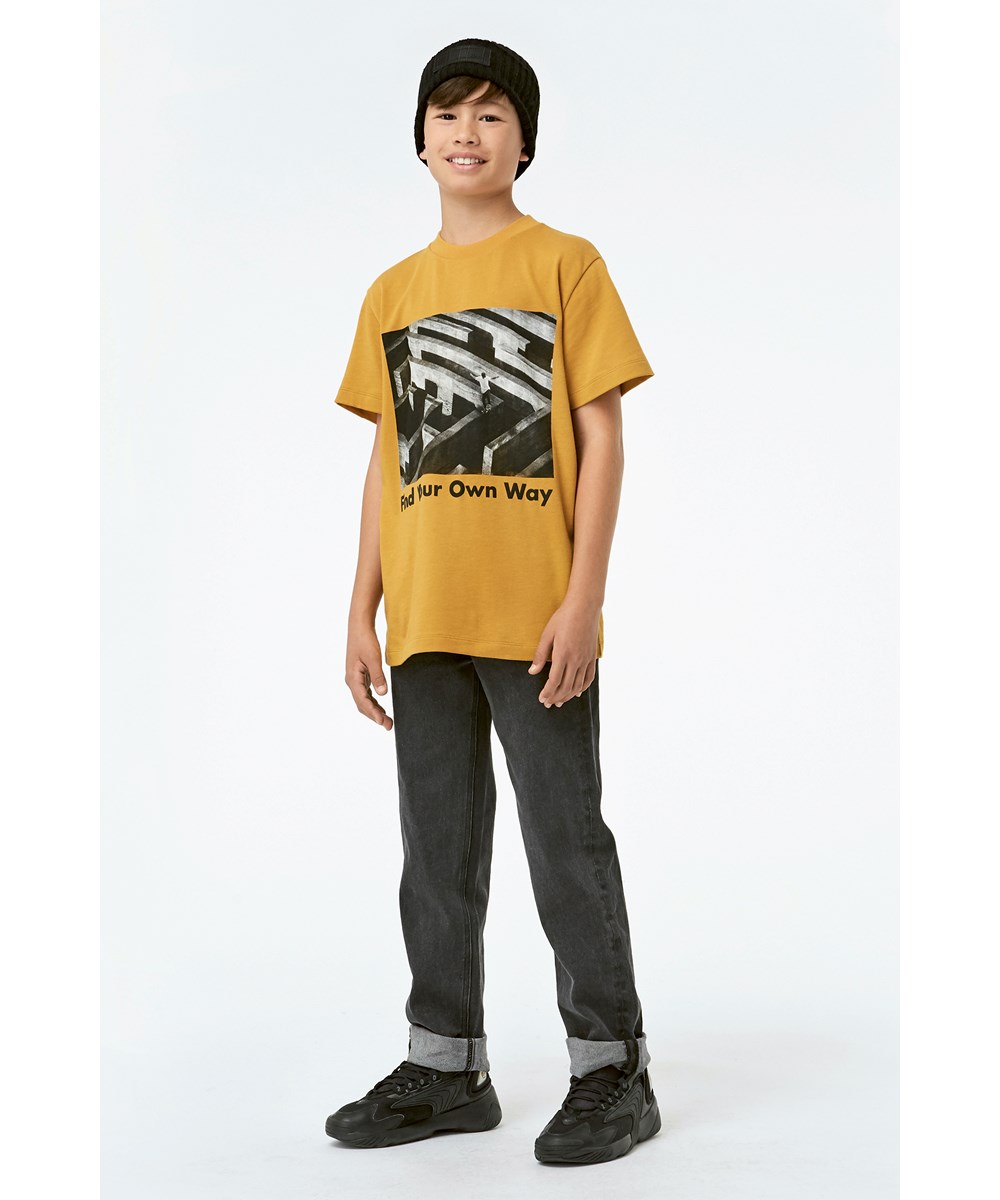 Roxo - Ancient Gold - Økologisk find your way t-shirt