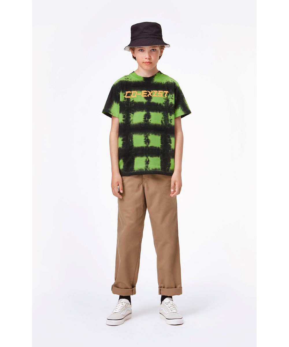 Roxo - Green Black - Sort og grøn ternet t-shirt