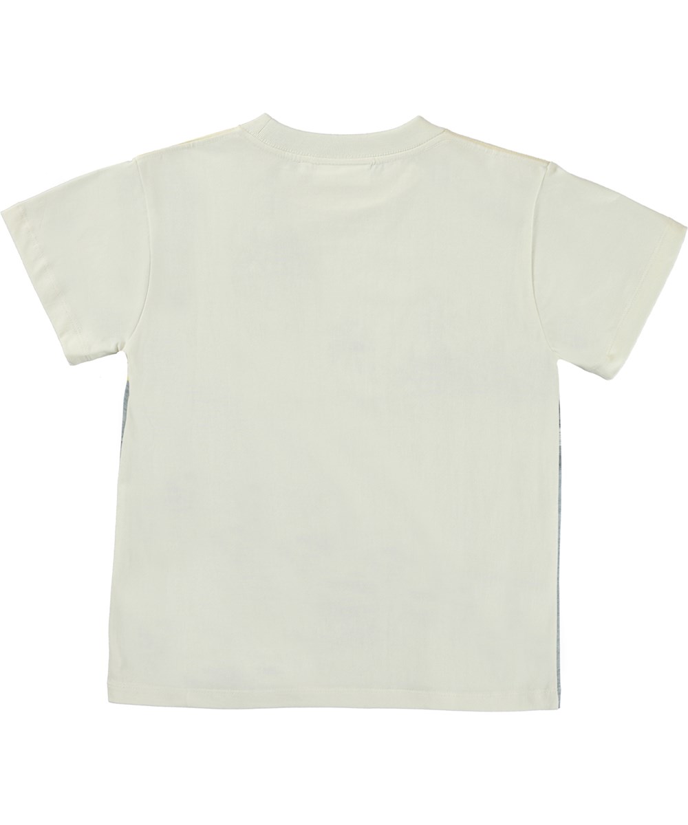 Roxo - Island Cruise - T-shirt med speedbåd palmer og solnedgang print.