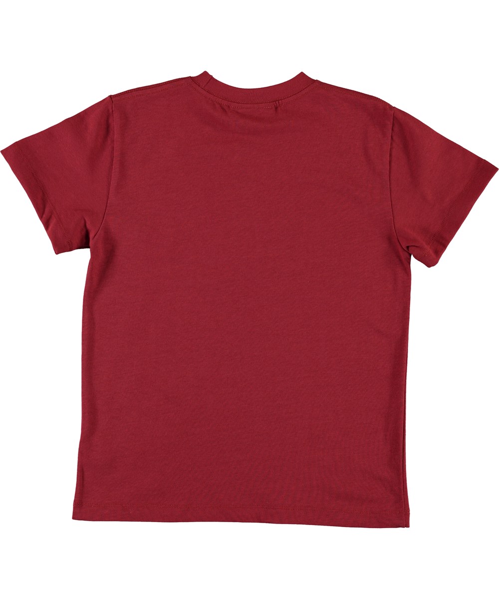 Roxo - Pixel Skater - Økologisk rød t-shirt med skater