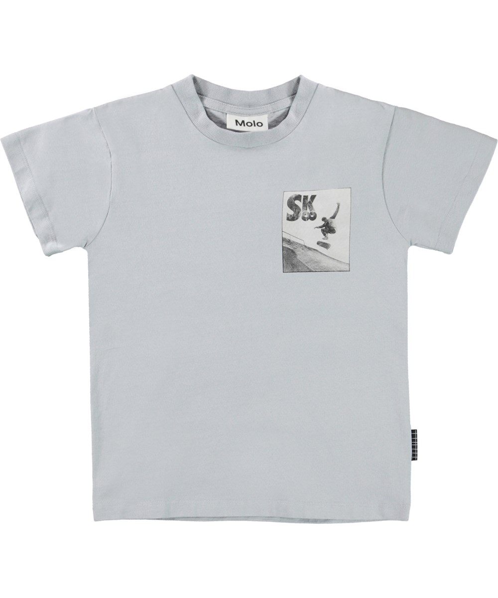 Roxo - SK8 BW - Grå t-shirt med SK8 print.