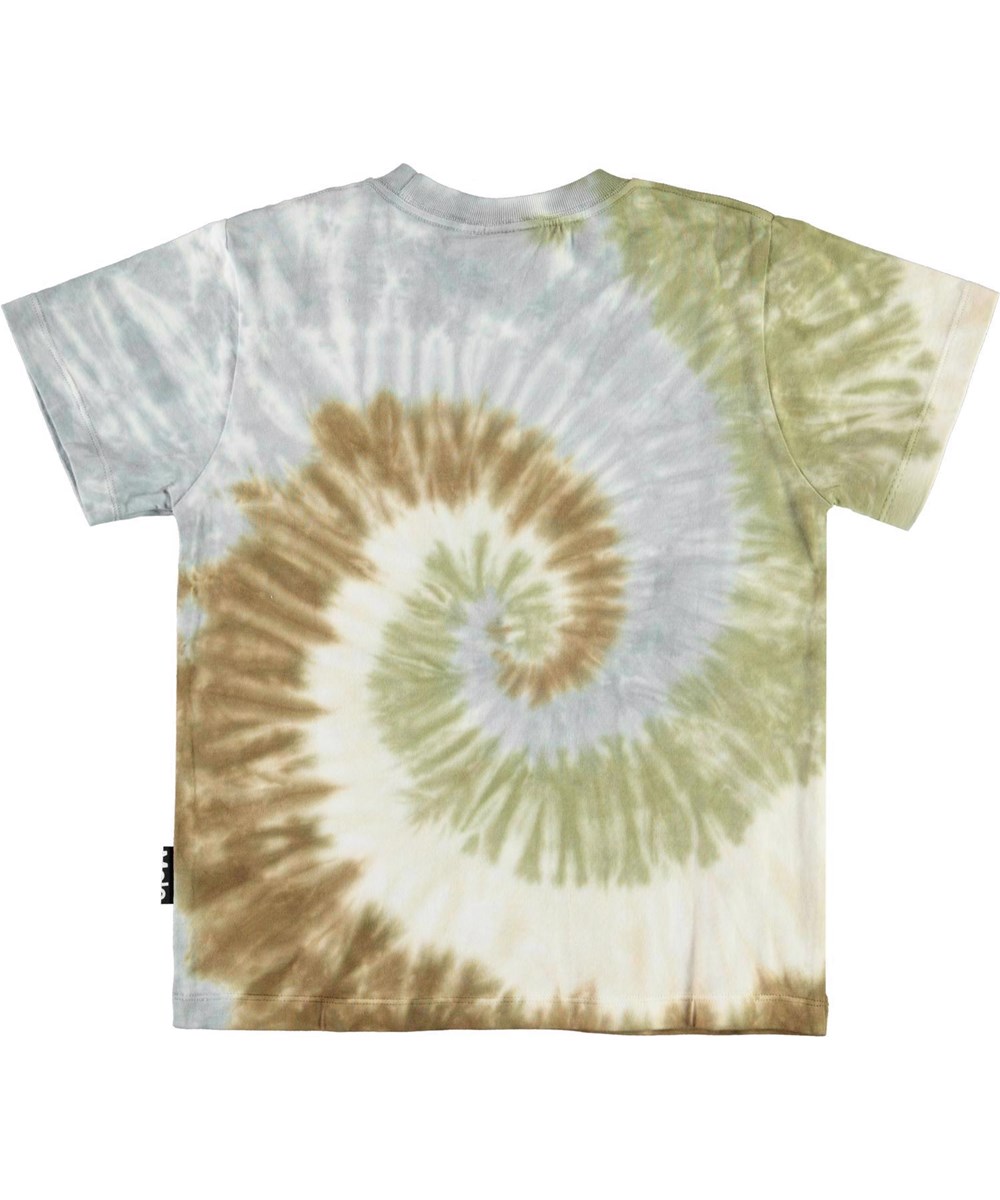 Roxo - Tie Dye Swirl - T-shirt med farverigt spiral tie dye print.
