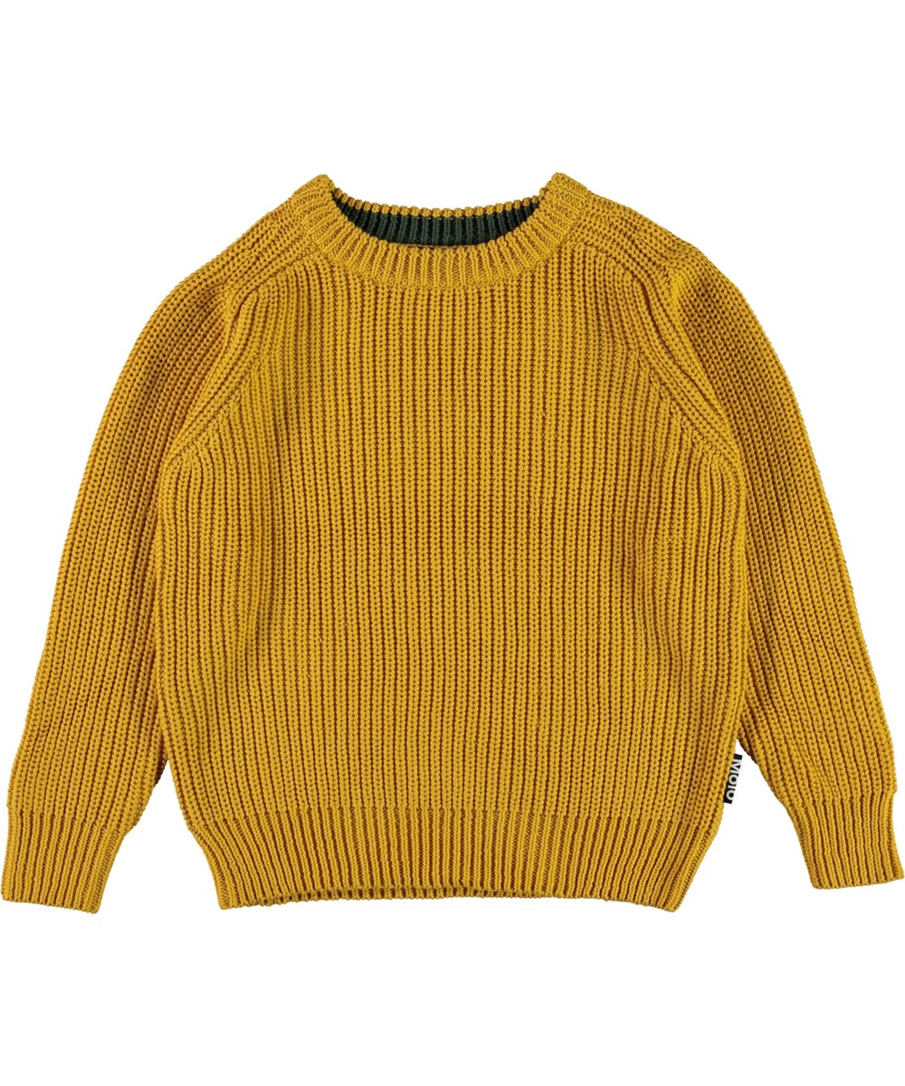 Bosse - Nugget Gold - Sennepsgul strikbluse