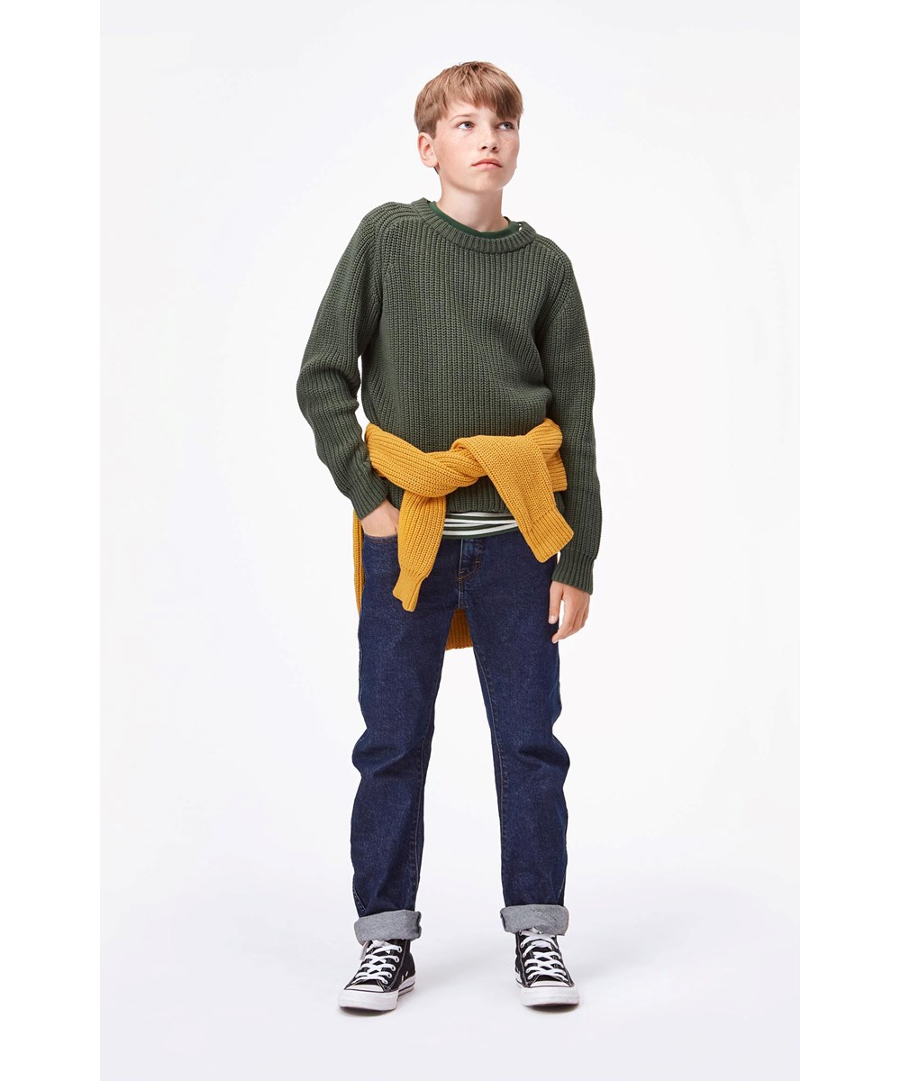 Bosse - Nugget Gold - Sennepsgul strikbluse