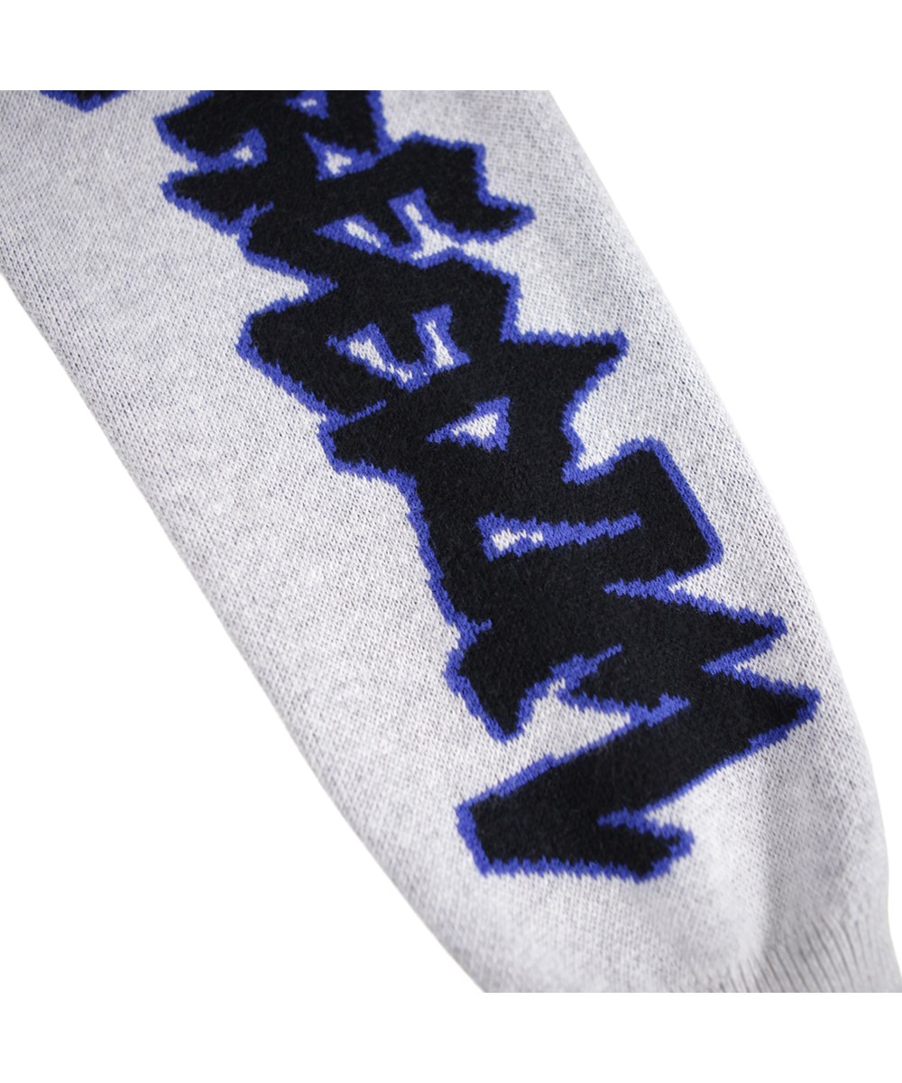 Burt - Neutral Mix - Multifarvet strikcardigan i bomuld/uld til børn.