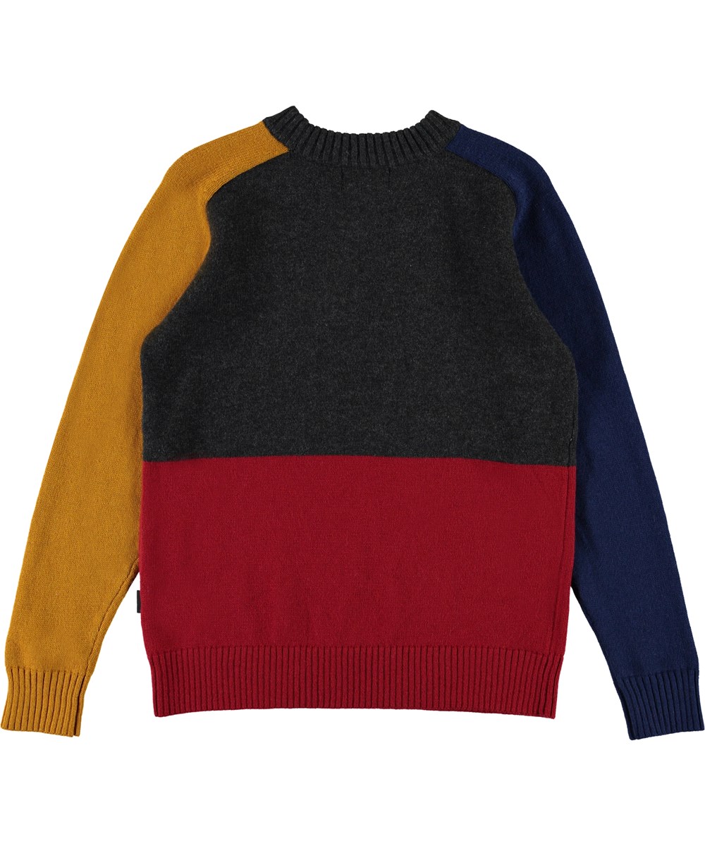 Buzz - Primary - Color-blocking strikbluse