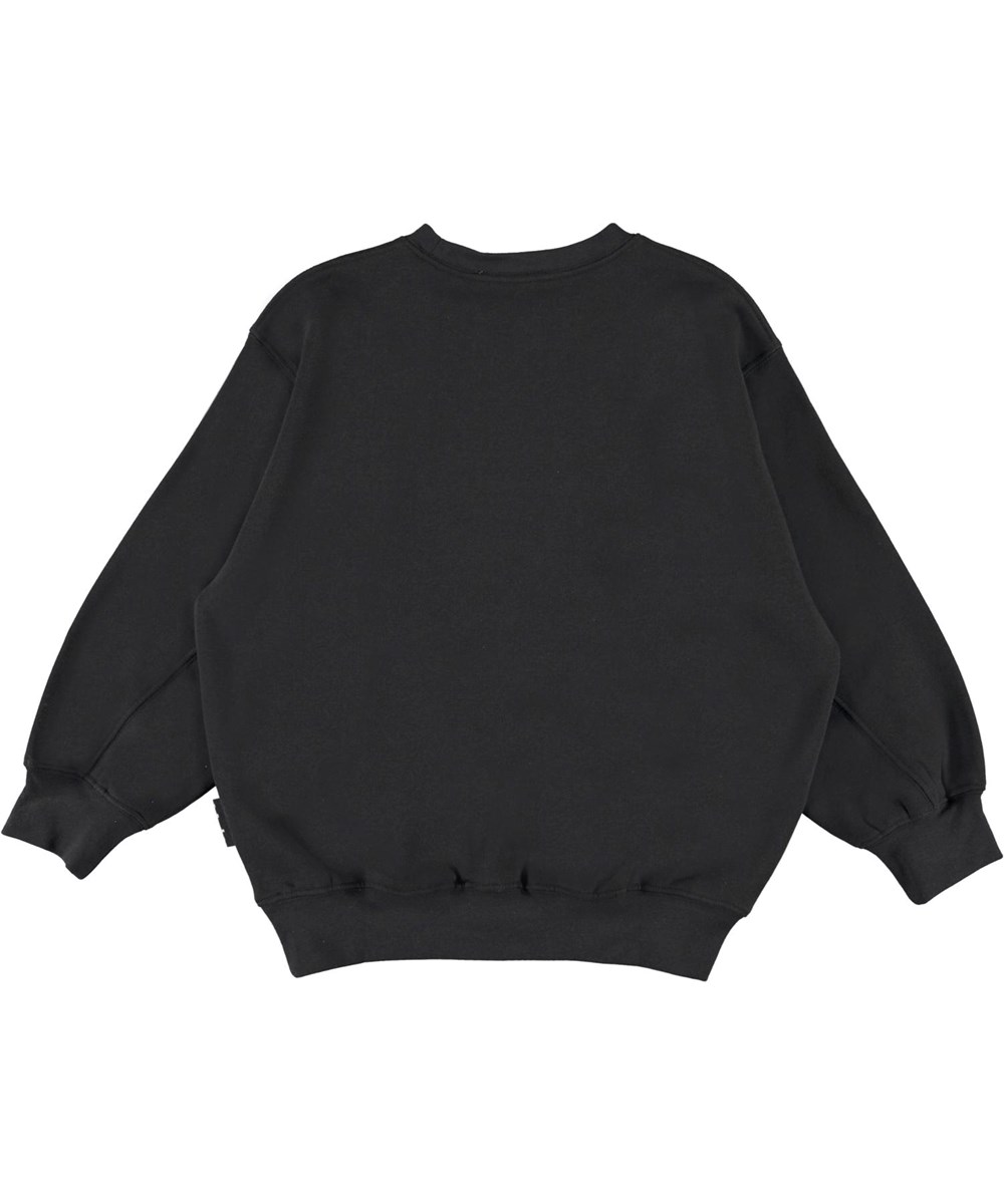 Magni - Black - Sort sweatshirt med fire air water
